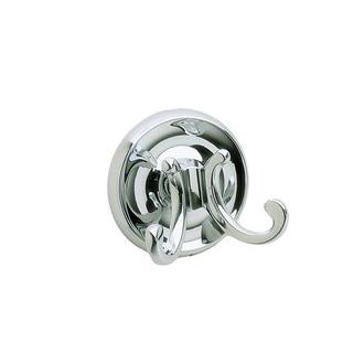 Smedbo K256 2 1/4 in. Double Towel Hook in Polished Chrome Villa Collection Collection